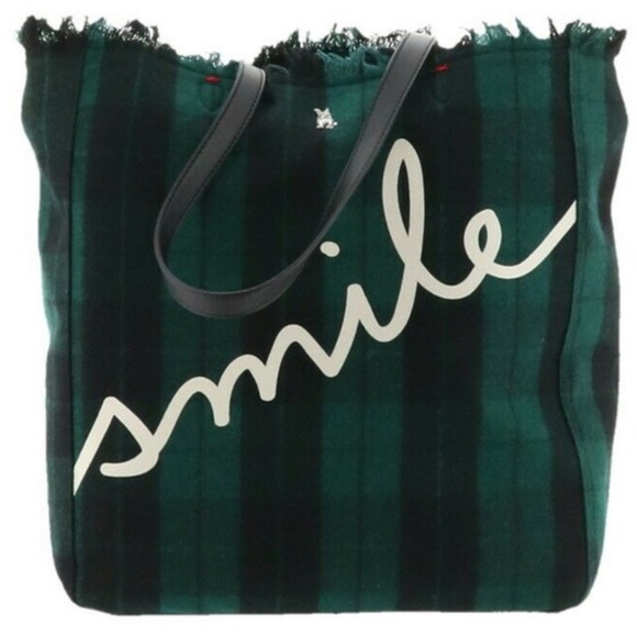 Ellen Degeneres Handbags - SPECIAL! Ellen DeGeneres Green Tartan Oax Oax Tote